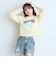 【7days/綿100％/GOODPRICE】フラワーロゴ長袖Tシャツ
