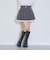 【LTXC】ベルトつきレイヤードヘムプリーツミニスカート