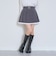 【LTXC】ベルトつきレイヤードヘムプリーツミニスカート