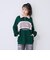 【LTXC/綿100%】バイカラーハーフジッププルオーバー●