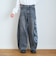【LTXC】スプレーロゴバルーンデニムパンツ