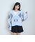 【洗える/静電気軽減】インナー付アーガイルシャギーニットカーディガン
