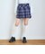 【起毛】ベルト付チェックプリーツスカート