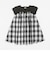 【リンク】チェック切り替えワンピース(キッズ)