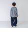 ストライプビッグシルエット長袖シャツ