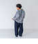 ストライプビッグシルエット長袖シャツ