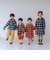 【リンク】オンブレチェックエンブレム刺繍シャツ