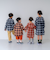 【リンク】オンブレチェックエンブレム刺繍シャツ