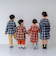 【リンク】オンブレチェックエンブレム刺繍シャツ