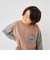 袖ポケット布帛ワイドロンT