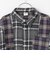 【リンク】ネルチェックビッグシルエット長袖シャツ