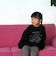 【パパもおそろい】Kidsロゴワイドスウェット