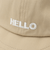 ロゴ刺繍キャップ