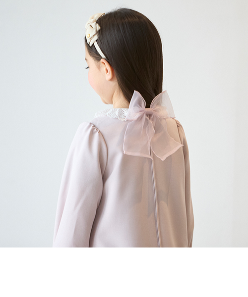 長袖OP＋スカラップジャケットセット｜プティマインの通販｜&mall