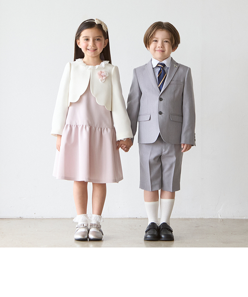 長袖OP＋スカラップジャケットセット｜プティマインの通販