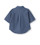 デニムワイドドロップショルダー5分袖シャツ