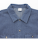 デニムワイドドロップショルダー5分袖シャツ