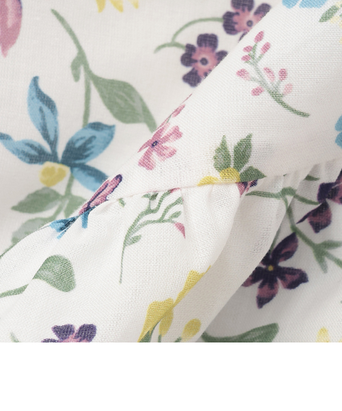 リンク】ラメストライプ/花柄ワンピース｜プティマインの通販