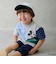 【Disney】パッチワーク半袖Tシャツ