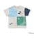 【Disney】パッチワーク半袖Tシャツ