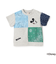 【Disney】パッチワーク半袖Tシャツ