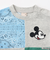 【Disney】パッチワーク半袖Tシャツ