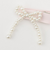 パールリボンヘアクリップ2P