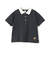 【接触冷感】ポロ衿配色半袖Tシャツ