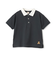 【接触冷感】ポロ衿配色半袖Tシャツ