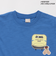 【新幹線】裾チェックアップリケ半袖Tシャツ