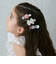 チュールリボンヘアクリップ