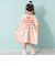 ロゴプリントシャーリング半袖ワンピ