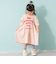 ロゴプリントシャーリング半袖ワンピ