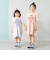 ロゴプリントシャーリング半袖ワンピ
