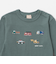 働く車刺しゅう長袖Tシャツ