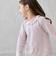 【オーガニック】フリル衿長袖Tシャツ
