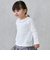 【オーガニック】フリル衿長袖Tシャツ