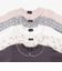 【オーガニック】フリル衿長袖Tシャツ