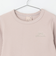 チュールペプラムロゴ長袖Tシャツ