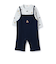 【POLO BCS】モチーフ長袖サロペット