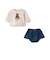 【POLO BCS】クマグラフィック長袖T+スカパンセット