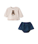 【POLO BCS】クマグラフィック長袖T+スカパンセット