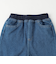 カットデニムストレートパンツ