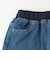 カットデニムストレートパンツ