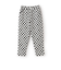 カットツイルテーパード柄パンツ
