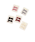 ベロアリボンヘアクリップ2P