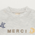 ロゴモチーフ接結長袖Tシャツ