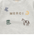 ロゴモチーフ接結長袖Tシャツ