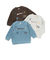 ロゴモチーフ接結長袖Tシャツ