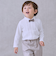 【セミフォーマル】蝶ネクタイつきカットソーシャツ